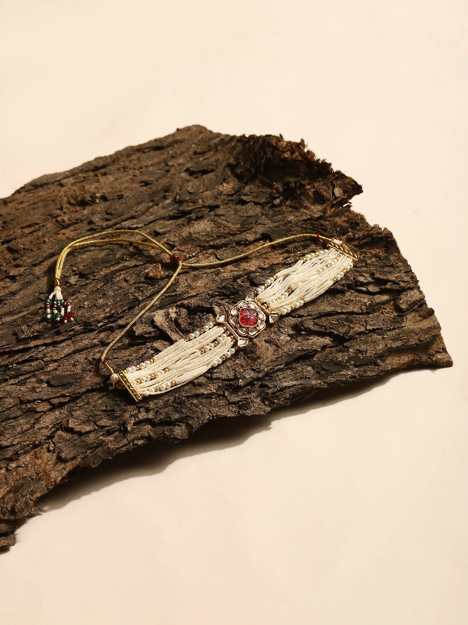 Women's Gold-Polished Necklace - Ruby Raang | Grab2Buy