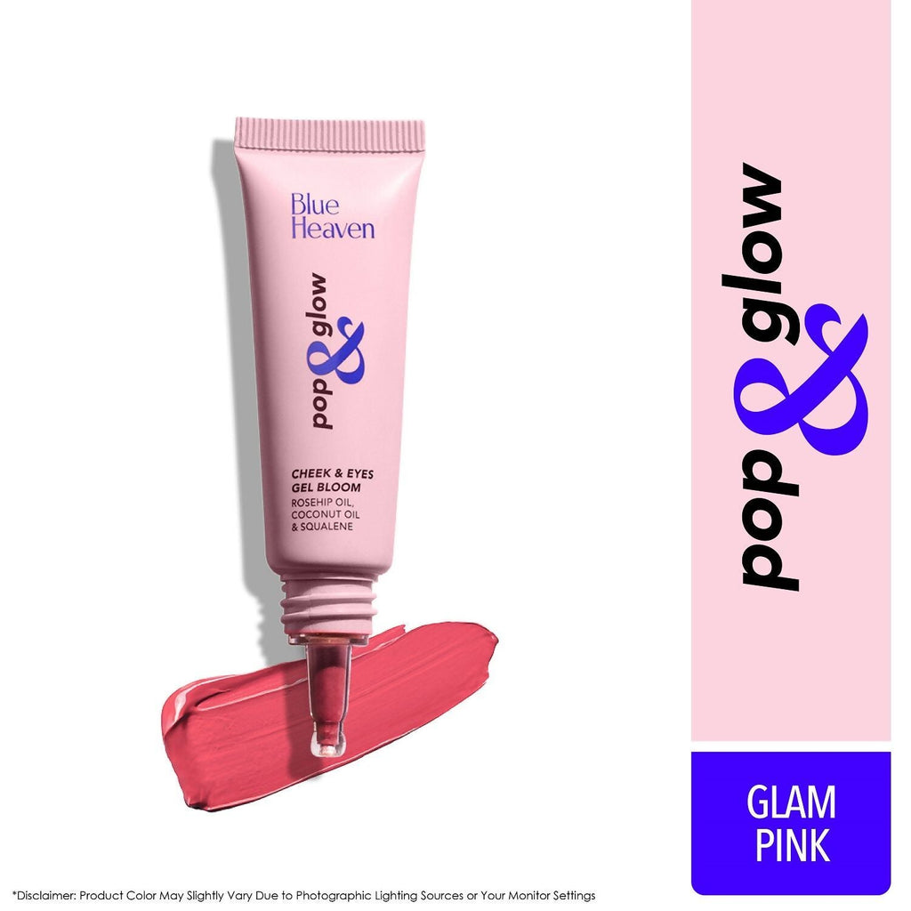 Blue Heaven Pop & Glow Cheek & Eye Bloom Blush - Glam Pink | Grab2Buy