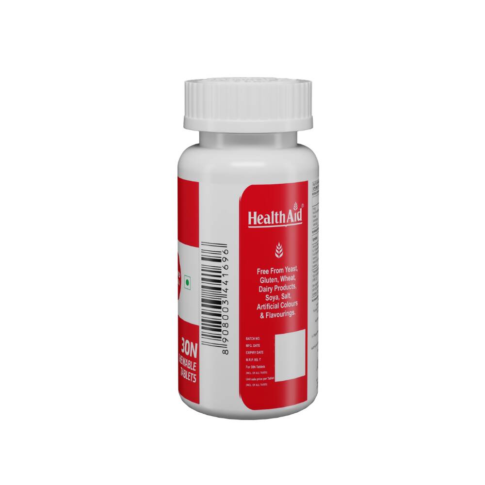 HealthAid Strong Calcium 500 mg Chewable Tablets | Grab2Buy