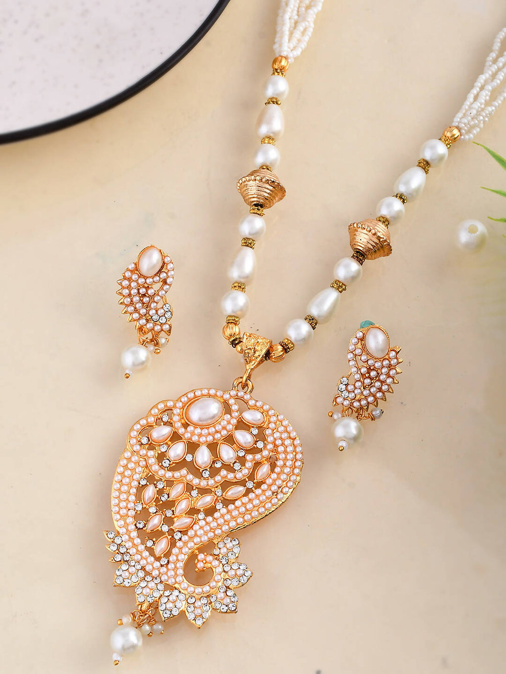 VOJ Women Gold Color stainless steel Jewellery Set | Grab2Buy