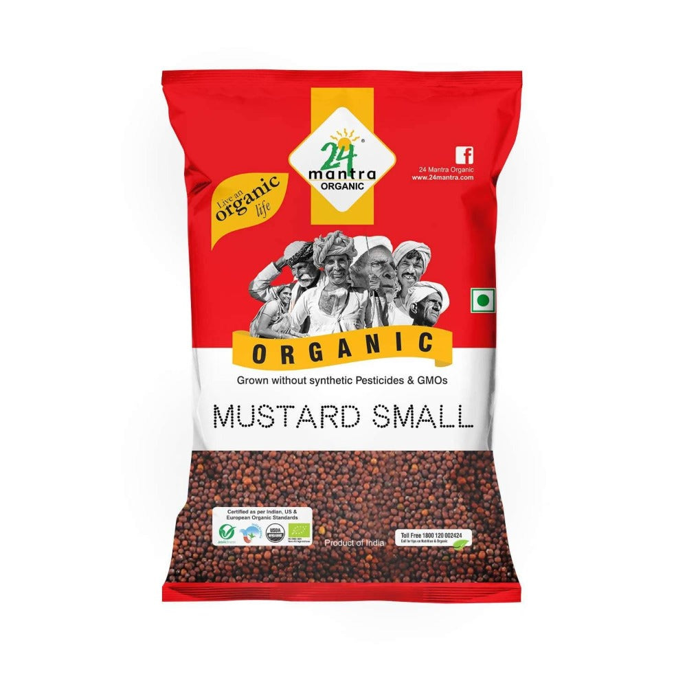 24 Mantra Organic Mustard Seeds (Small) | Grab2Buy