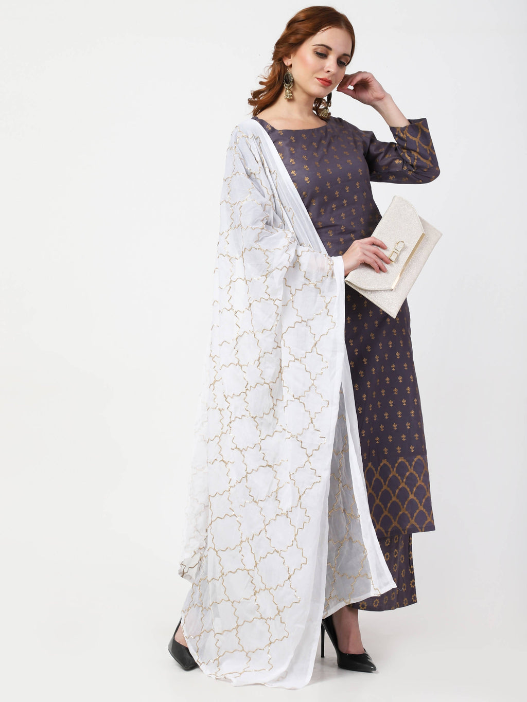 Cheera Kurta Palazzo & Dupatta Set (CH103KPD) | Grab2Buy
