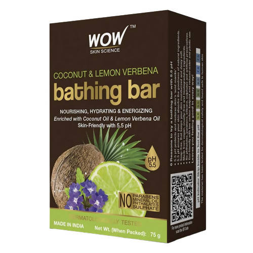 Wow Skin Science Coconut & Lemon Verbena Bathing Bar | Grab2Buy