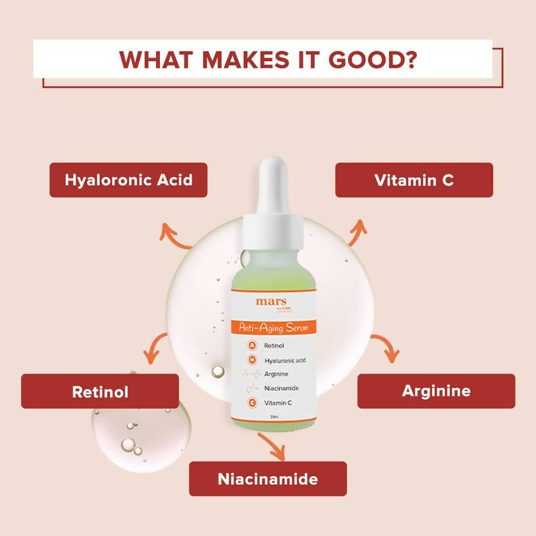 Mars By GHC 1% Retinol Anti Aging Face Serum For Beginners | Grab2Buy