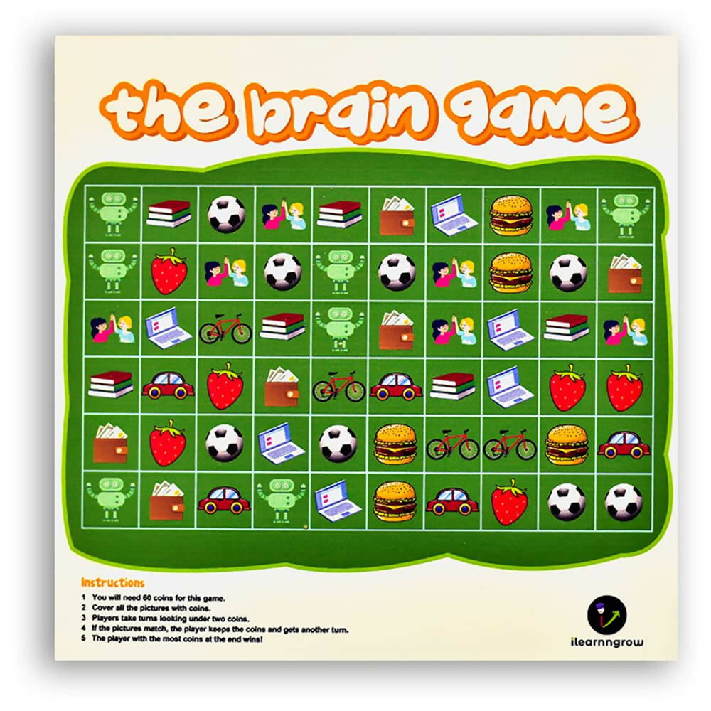 iLearnngrow Kid's Brain Board Game to Improve Memory and Observation Skills for Age 5 - 10 Years | Grab2Buy