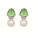 Nuyug Green Emerald Elegance Anti Tarnish Studs | Grab2Buy