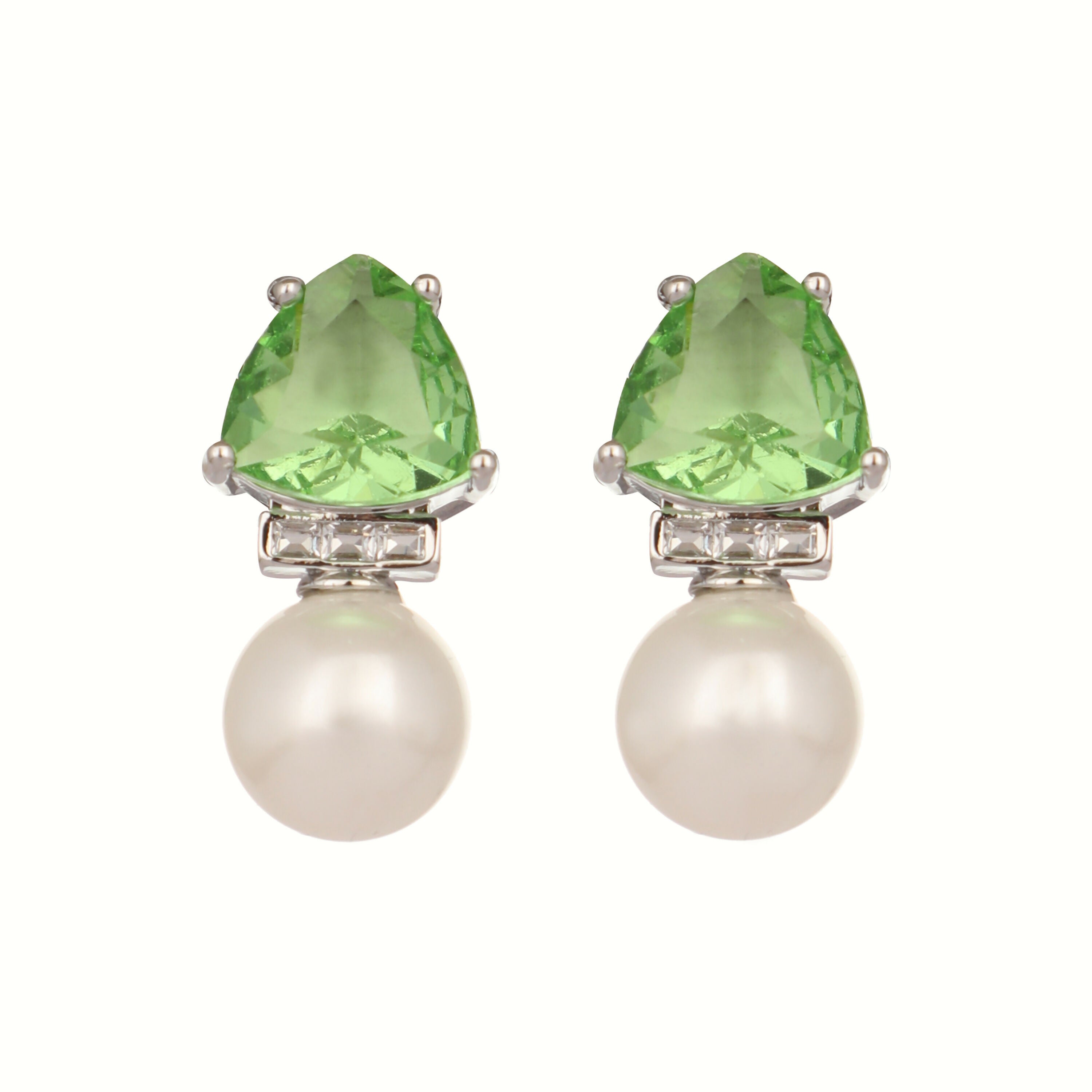 Nuyug Green Emerald Elegance Anti Tarnish Studs | Grab2Buy