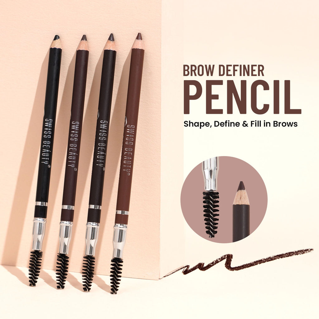 Swiss Beauty Brow Definer Pencil - 04 Black