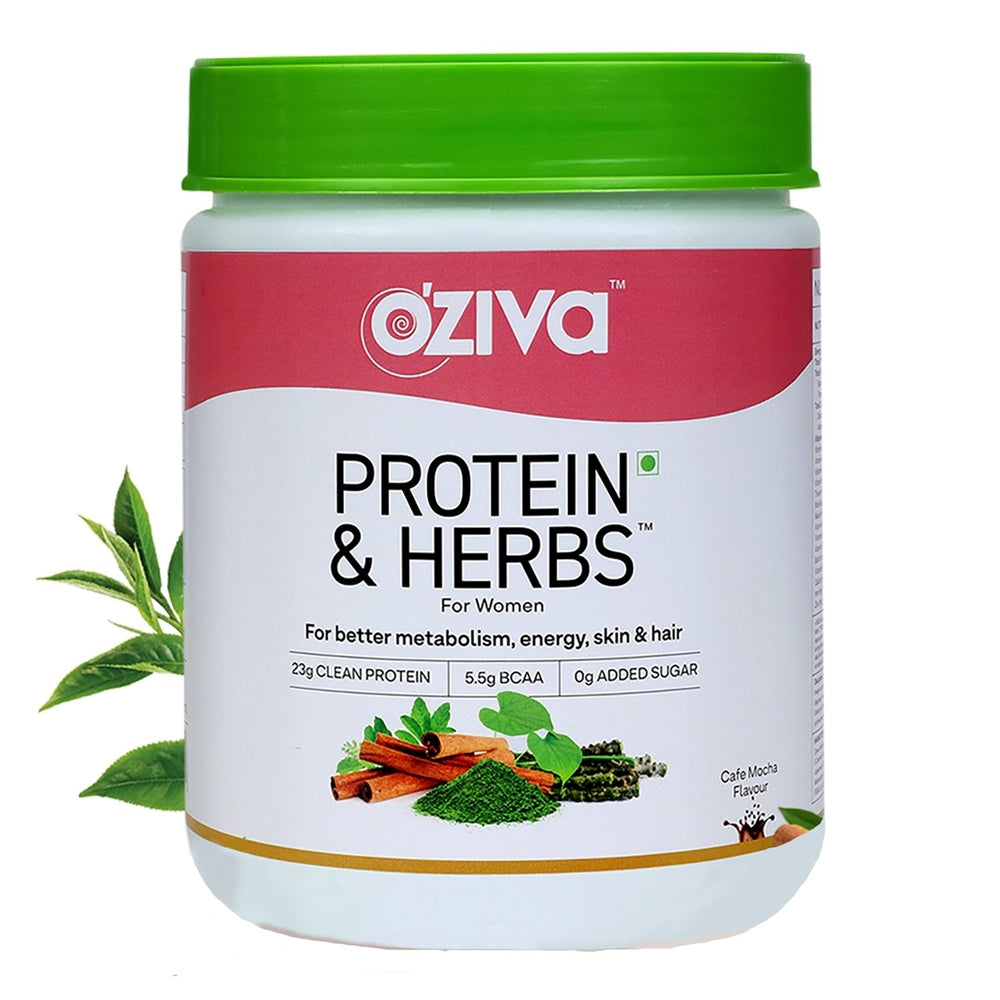 OZiva Protein & Herbs for Women - Protein Powder to Reduce Body Fat, Manage Weight & Metabolism, No Added Sugar | Grab2Buy