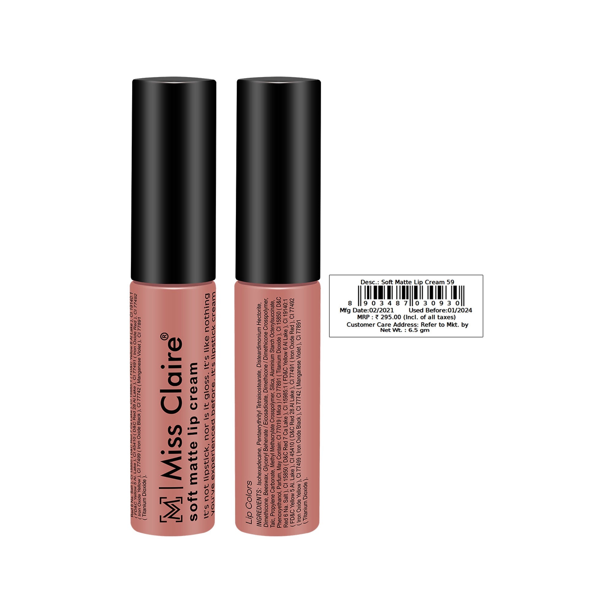 Miss Claire Soft Matte Lip Cream - 59 | Grab2Buy