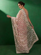 Sangria Embellished Party Wear Saree | Grab2Buy