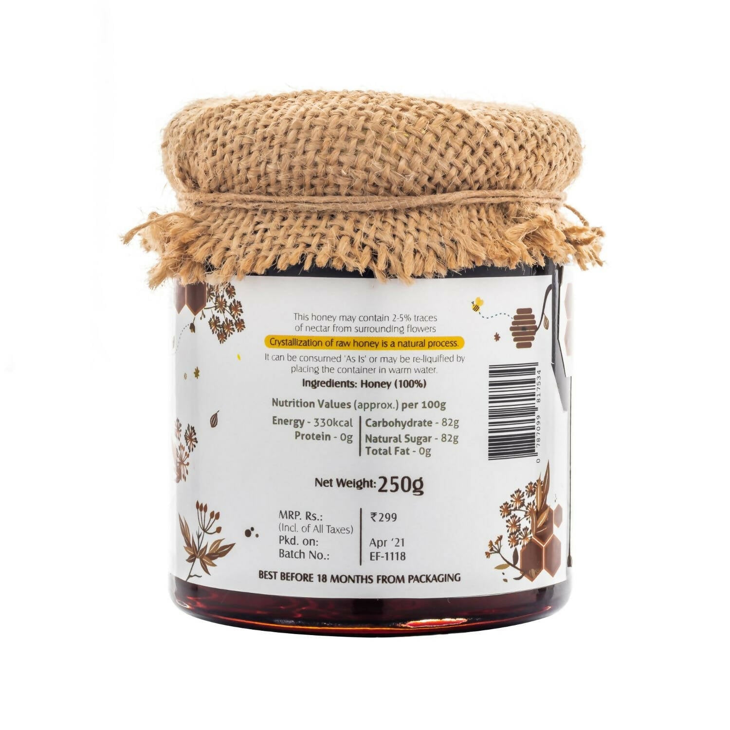 HoneyVeda Premium Raw Ajwain Honey | Grab2Buy