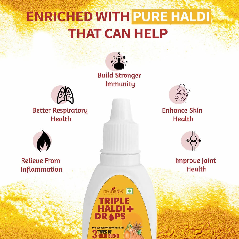 Neuherbs Triple Haldi Plus Drops | Grab2Buy