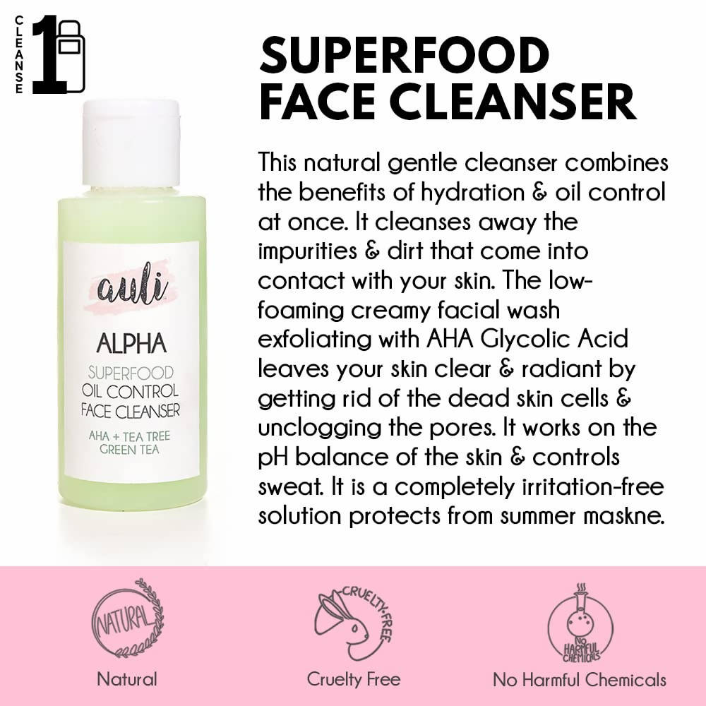 Auli Alpha Super Food Oil Control Face Cleanser | Grab2Buy