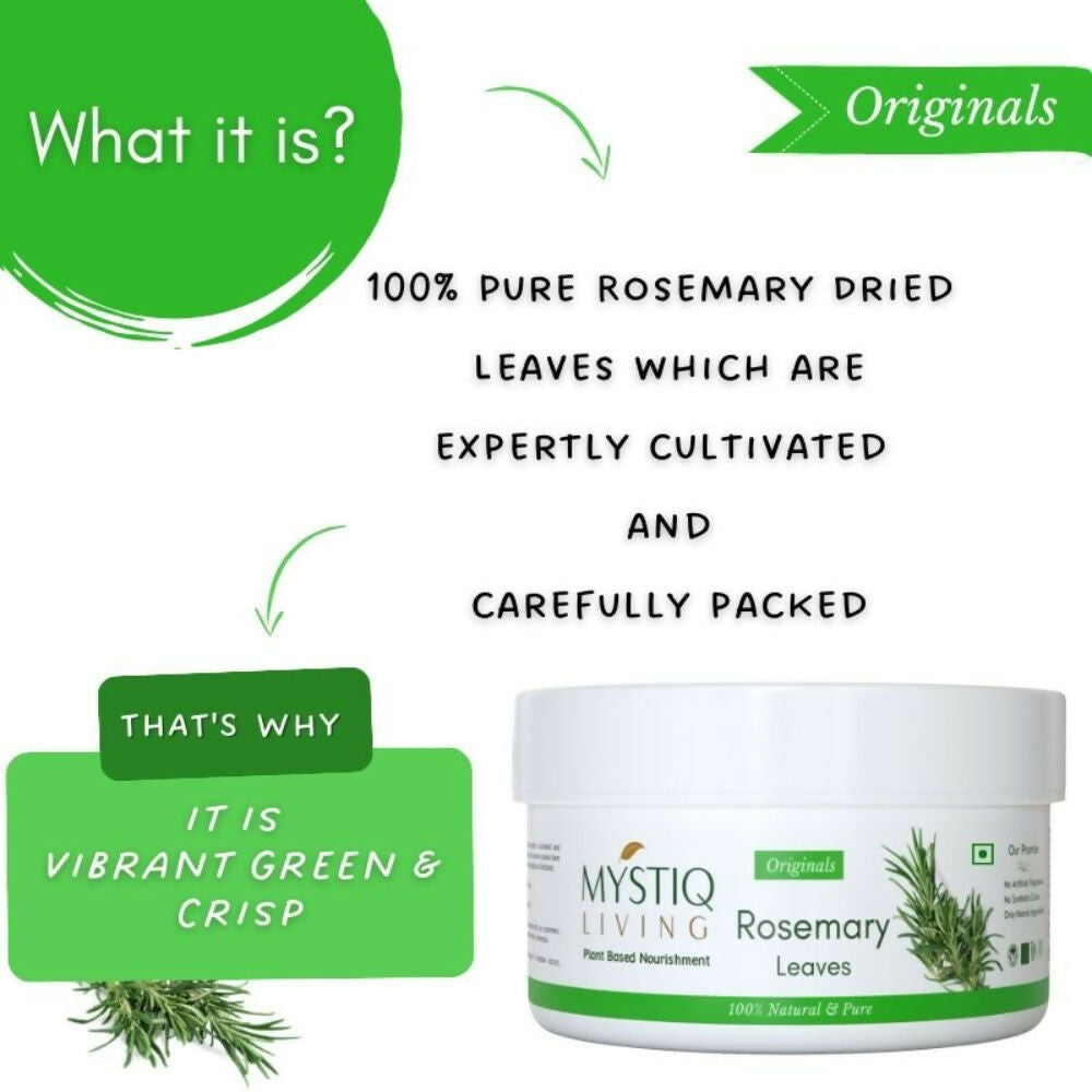 Mystiq Living Dried Rosemary Leaves for Hair Growth | Grab2Buy