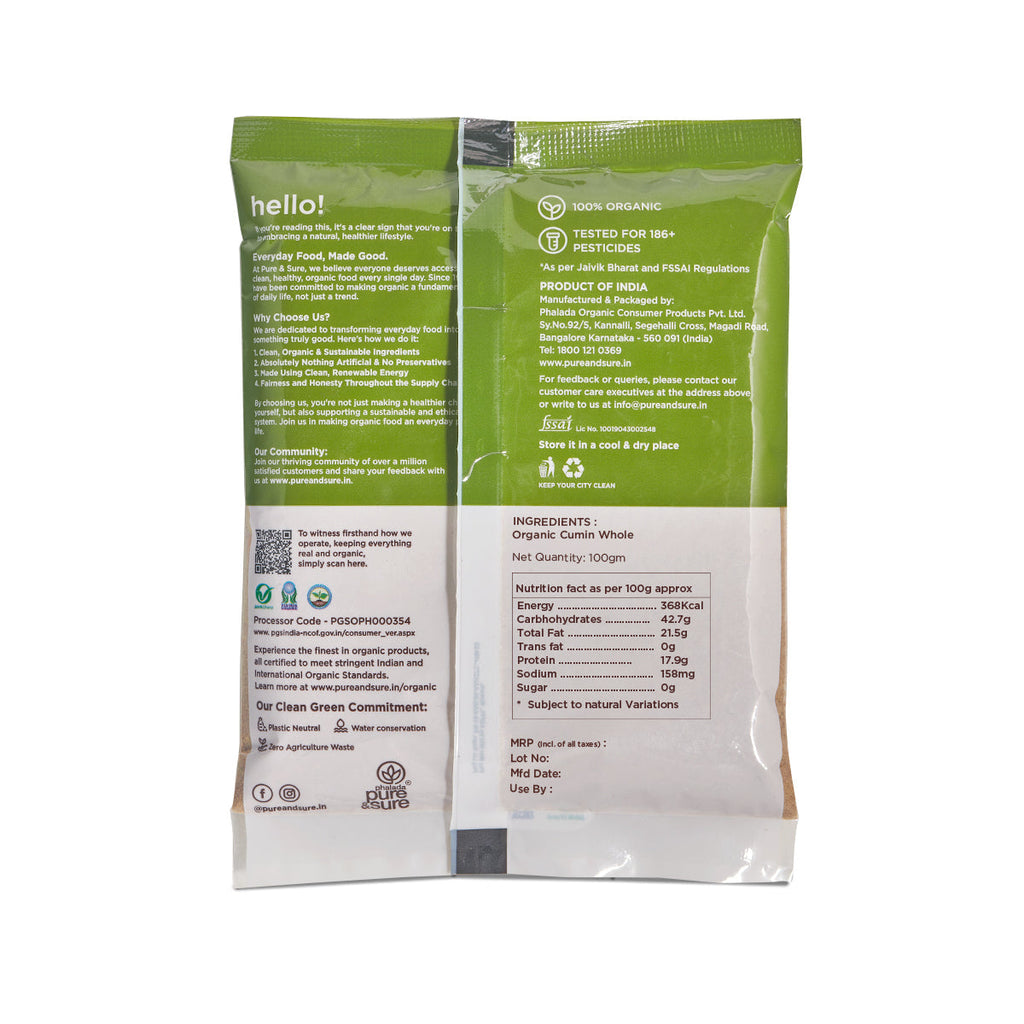 Pure & Sure Organic Cumin Powder | Grab2Buy