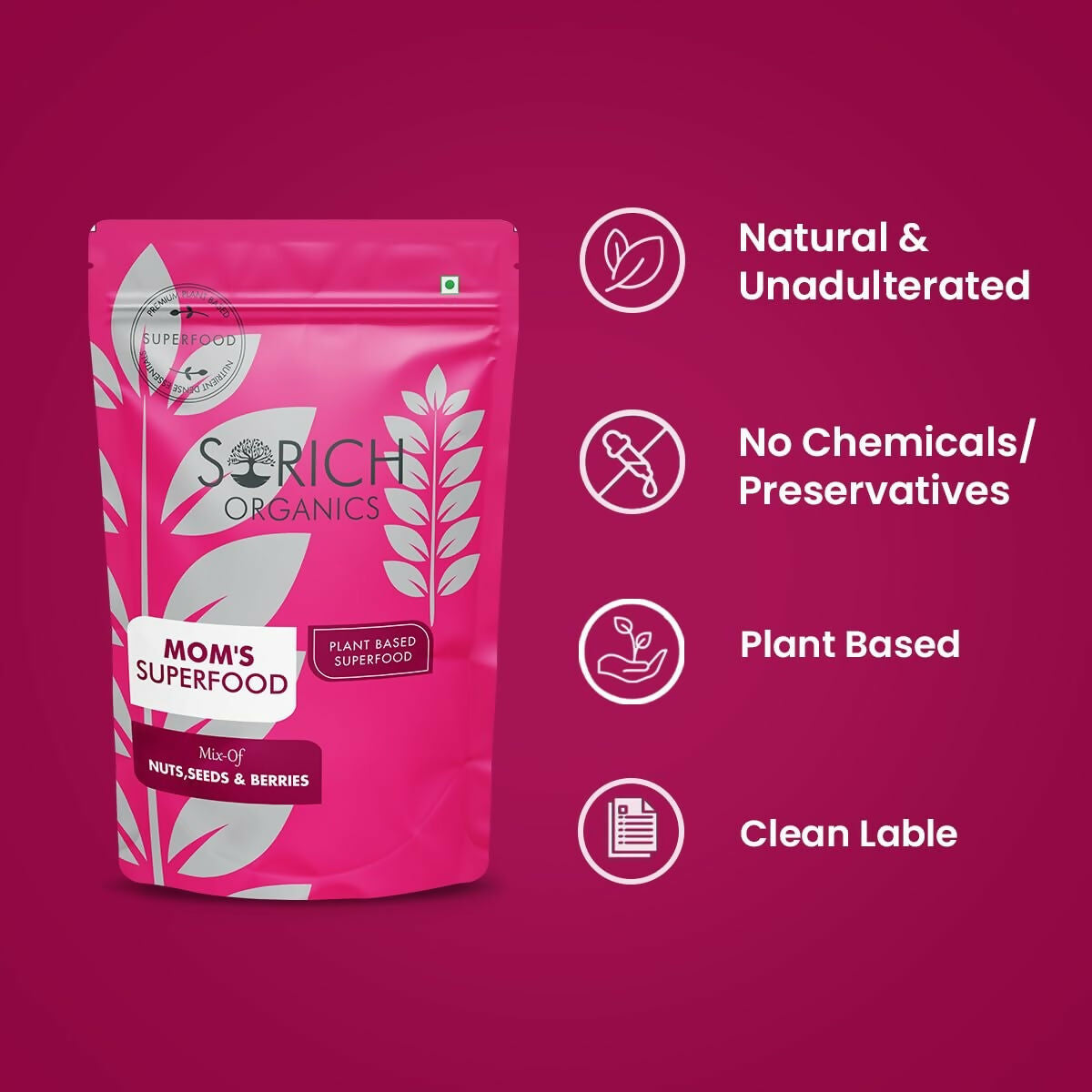 Sorich Organics Mother's Superfood Mix Nuts & Seeds | Grab2Buy