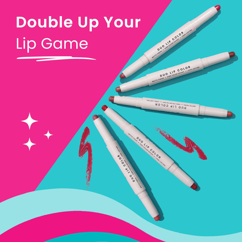 Swiss Beauty CRAZE Duo 2 In 1 Satin Matte Finish Lipstick Non-Transfer Lip Colour - 03 Choco Spice | Grab2Buy