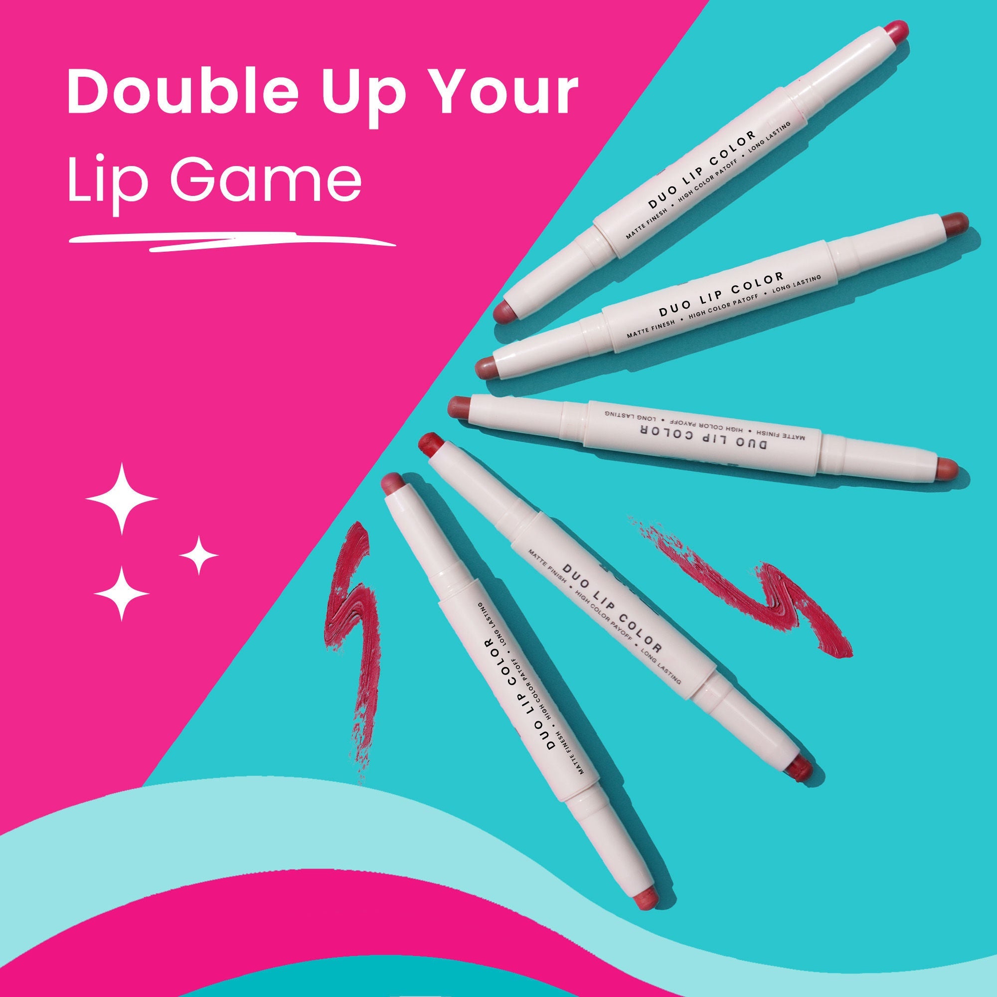 Swiss Beauty CRAZE Duo 2 In 1 Satin Matte Finish Lipstick Non-Transfer Lip Colour - 03 Choco Spice | Grab2Buy