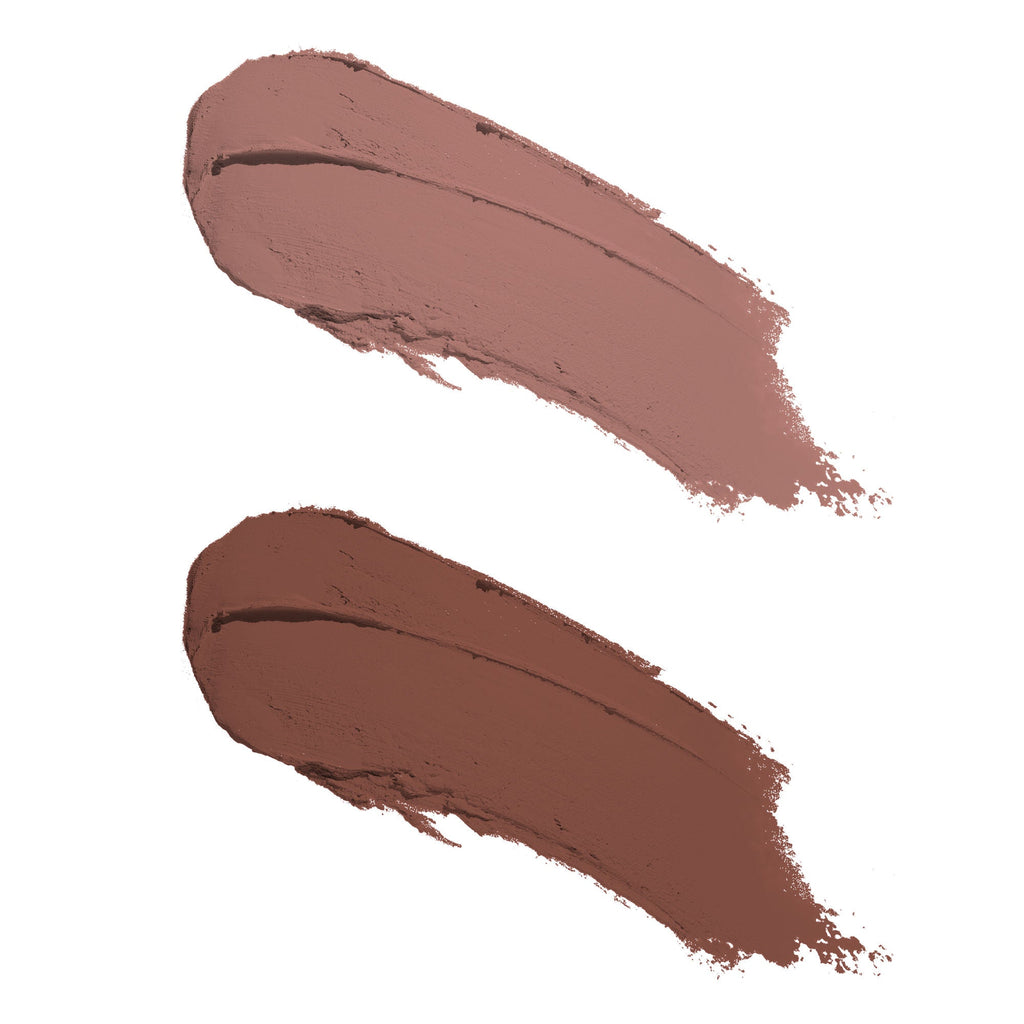 Swiss Beauty CRAZE Duo 2 In 1 Satin Matte Finish Lipstick Non-Transfer Lip Colour - 03 Choco Spice | Grab2Buy