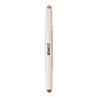 Swiss Beauty CRAZE Duo 2 In 1 Satin Matte Finish Lipstick Non-Transfer Lip Colour - 03 Choco Spice | Grab2Buy
