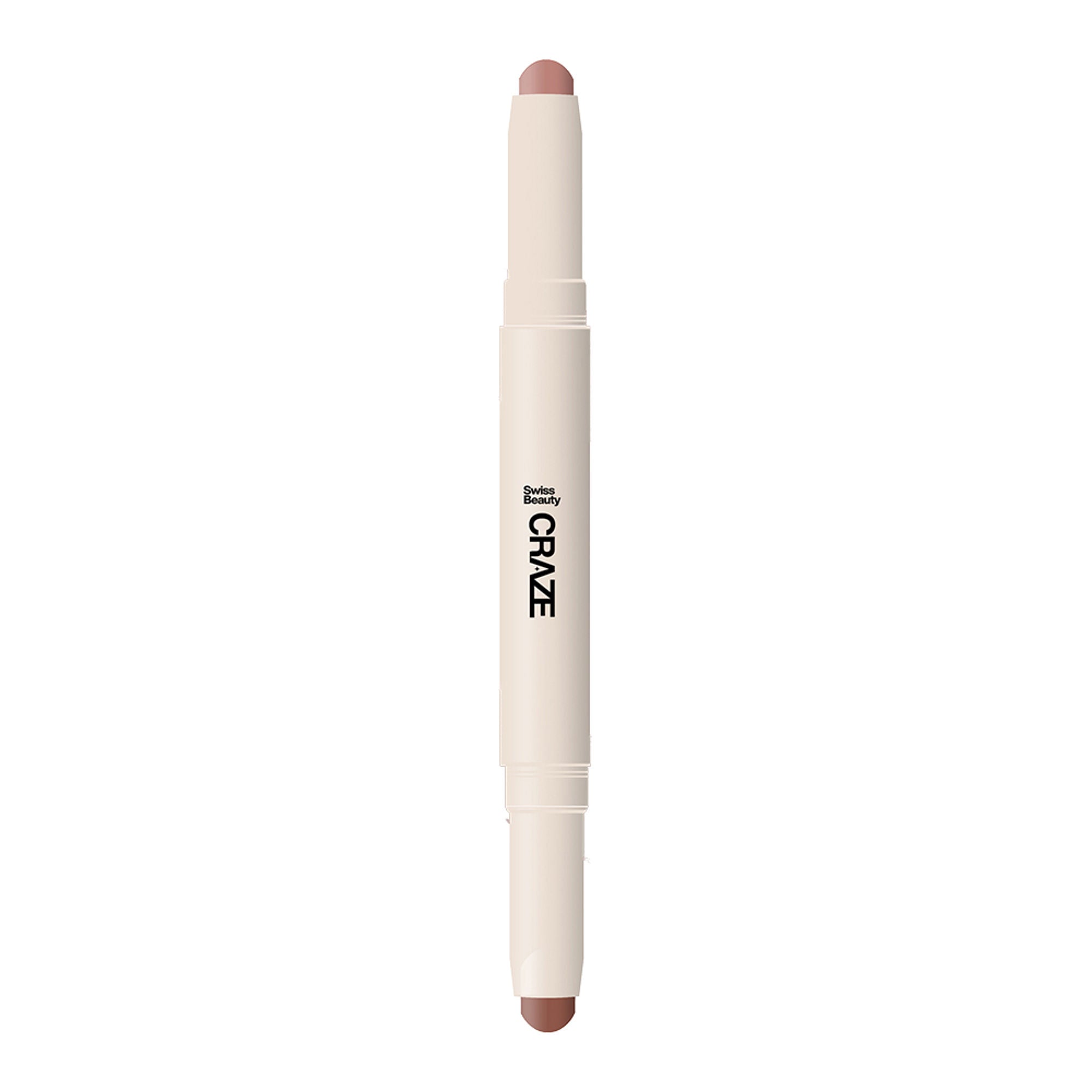 Swiss Beauty CRAZE Duo 2 In 1 Satin Matte Finish Lipstick Non-Transfer Lip Colour - 03 Choco Spice | Grab2Buy