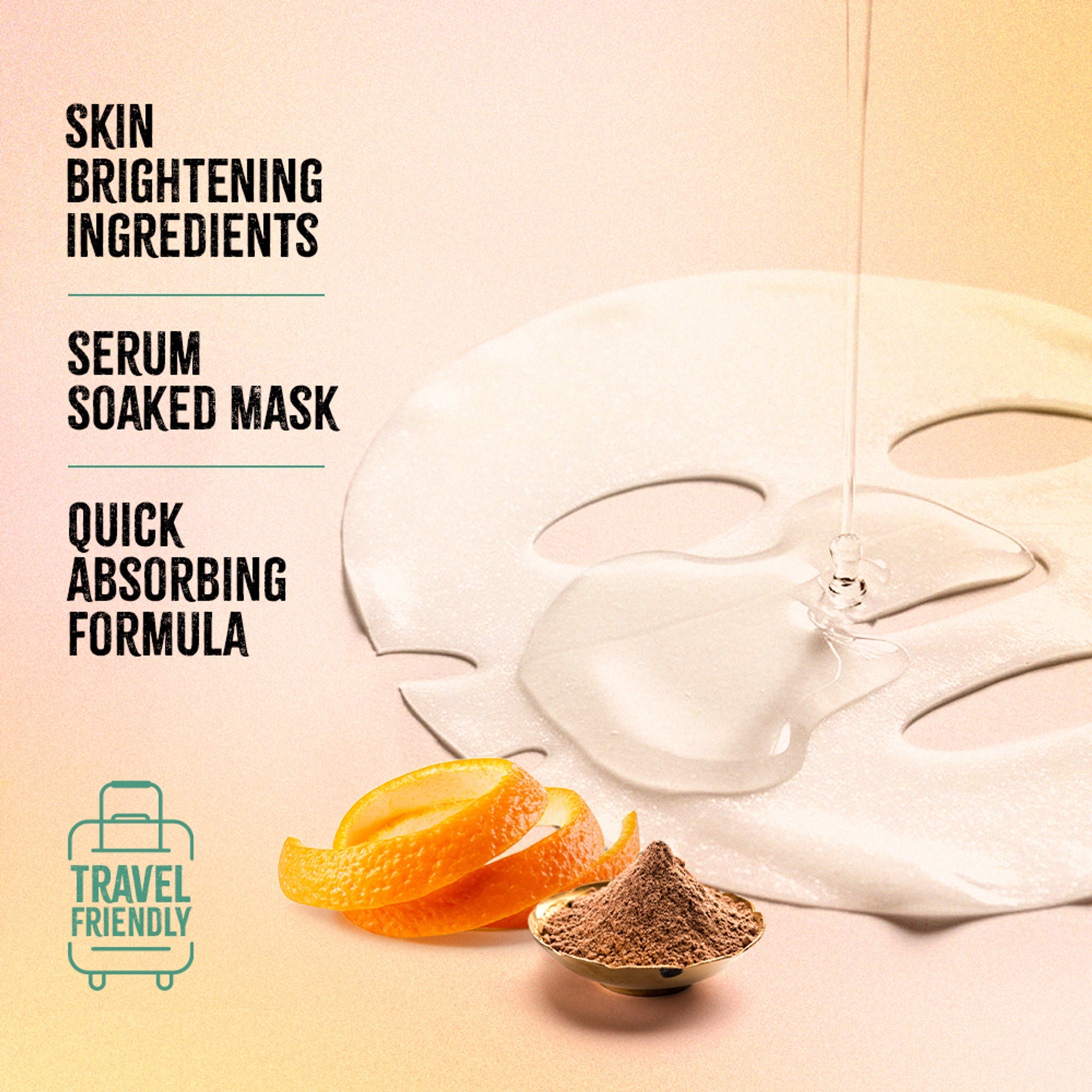 Nykaa Green Tea + Aloe Vera Sheet Mask For Hydrated Skin - Formulated in Korea - For All Skin Types - Sandalwood & Orange Peel