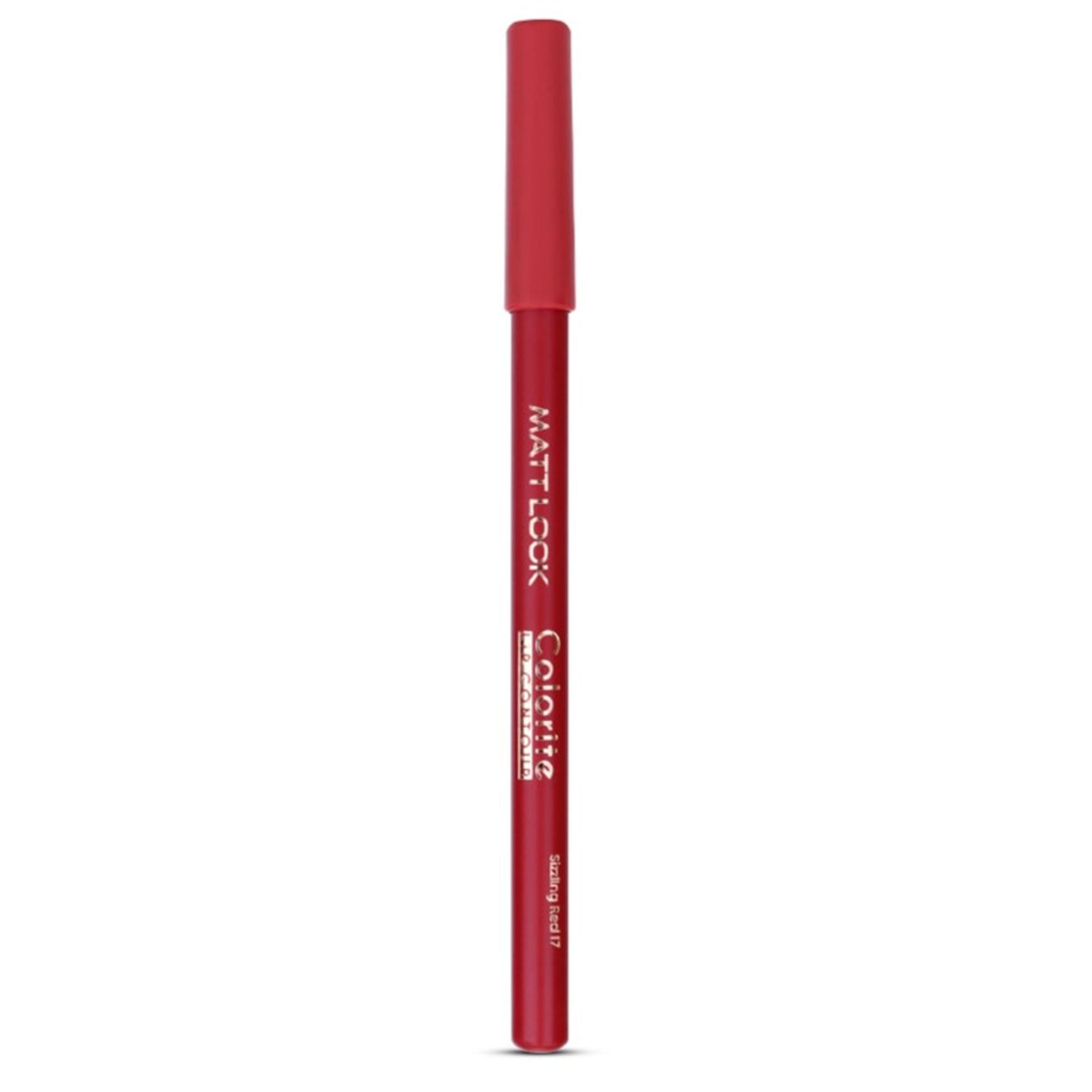 Matt Look Colorite Lip Contour Professional Matte Lip Color Pencil - Sizzling Red 17 | Grab2Buy