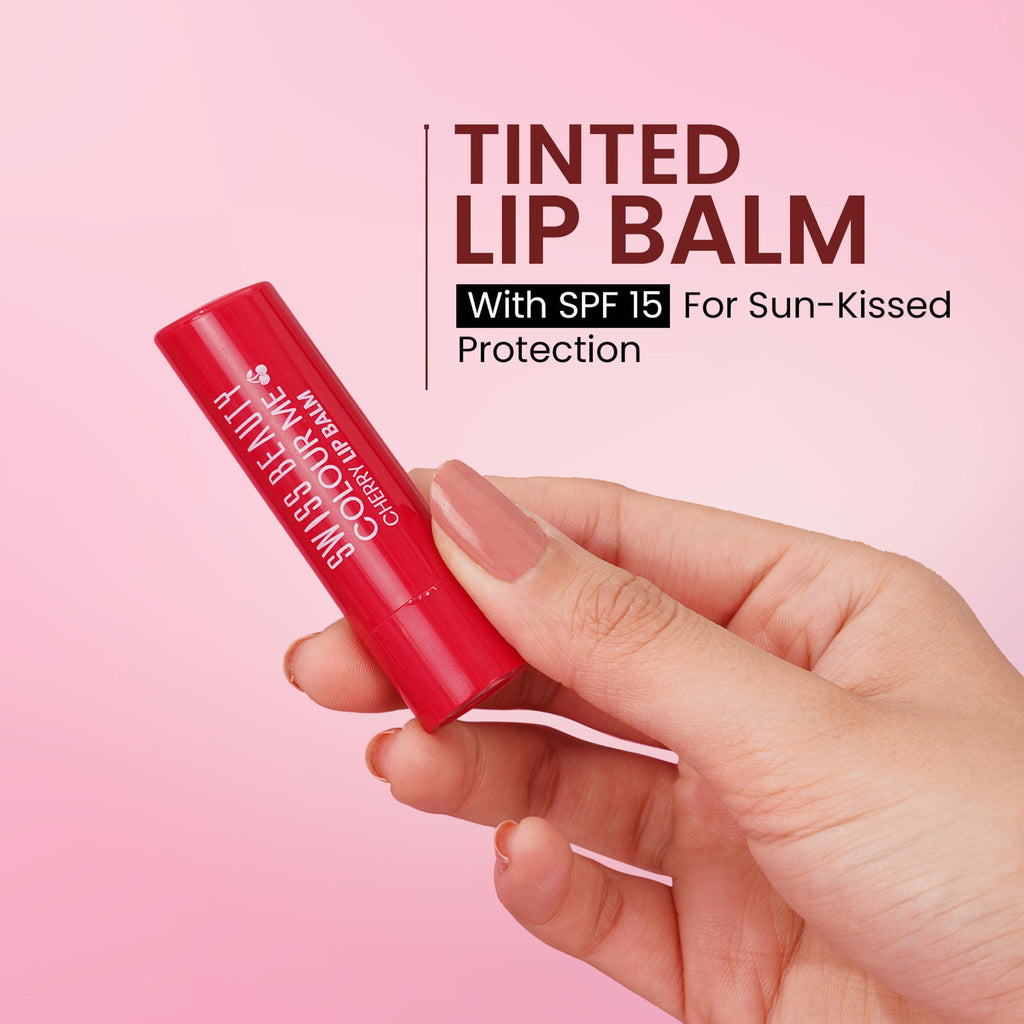 Swiss Beauty Colour Me Tinted Lip Balm For Dry With SPF 15 , Shea Butter and Vitamin E - Coconut Blast | Grab2Buy