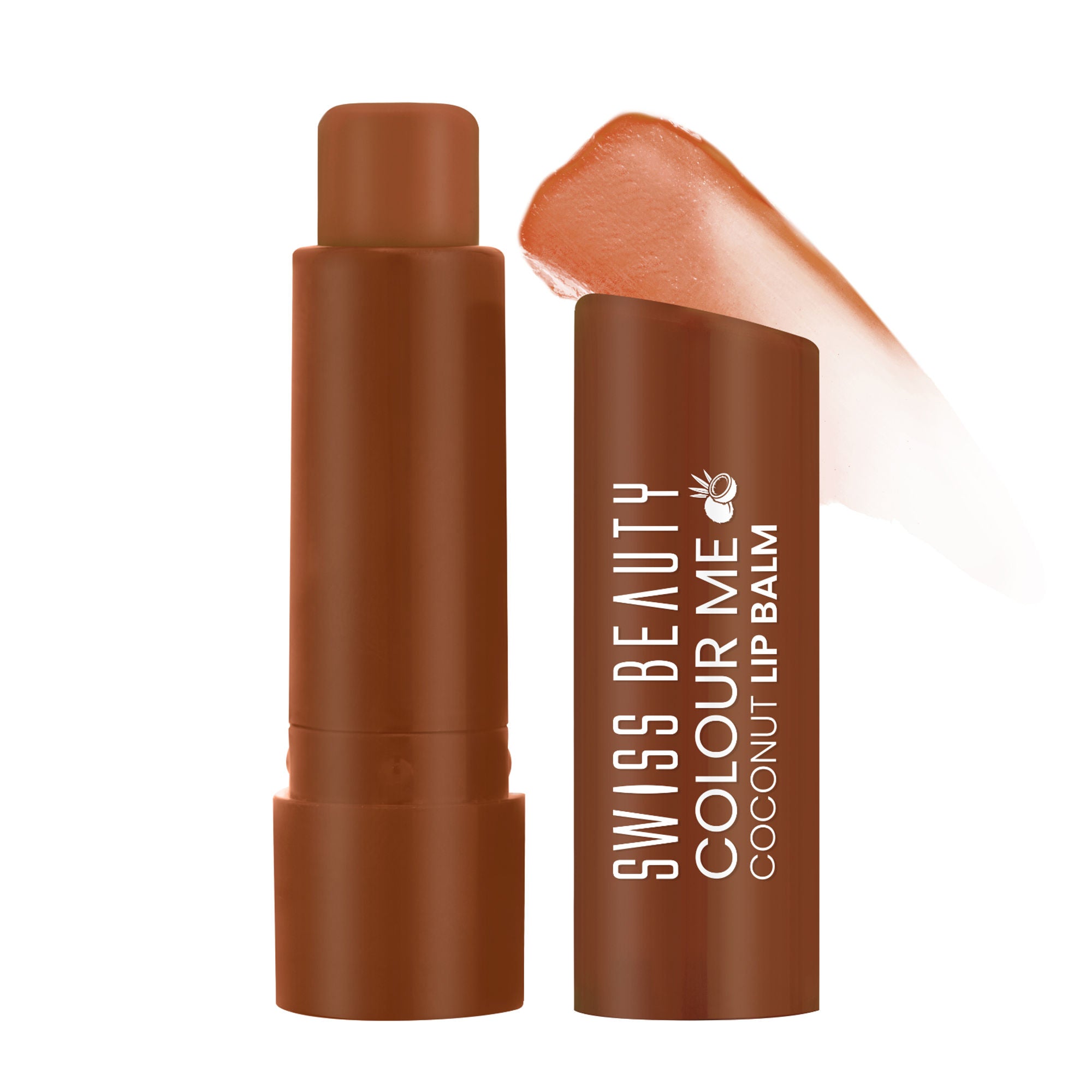 Swiss Beauty Colour Me Tinted Lip Balm For Dry With SPF 15 , Shea Butter and Vitamin E - Coconut Blast | Grab2Buy