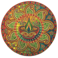 Stickerbazaar Micro Golden Embossing Rangoli Stickers | Grab2Buy