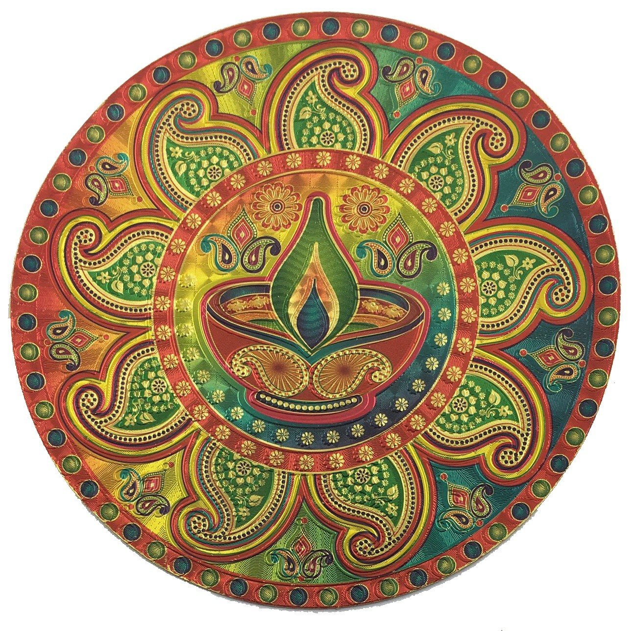 Stickerbazaar Micro Golden Embossing Rangoli Stickers | Grab2Buy