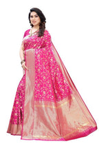 Vamika Banarasi Jacquard Weaving Pink Saree (PARINITI PINK) | Grab2Buy