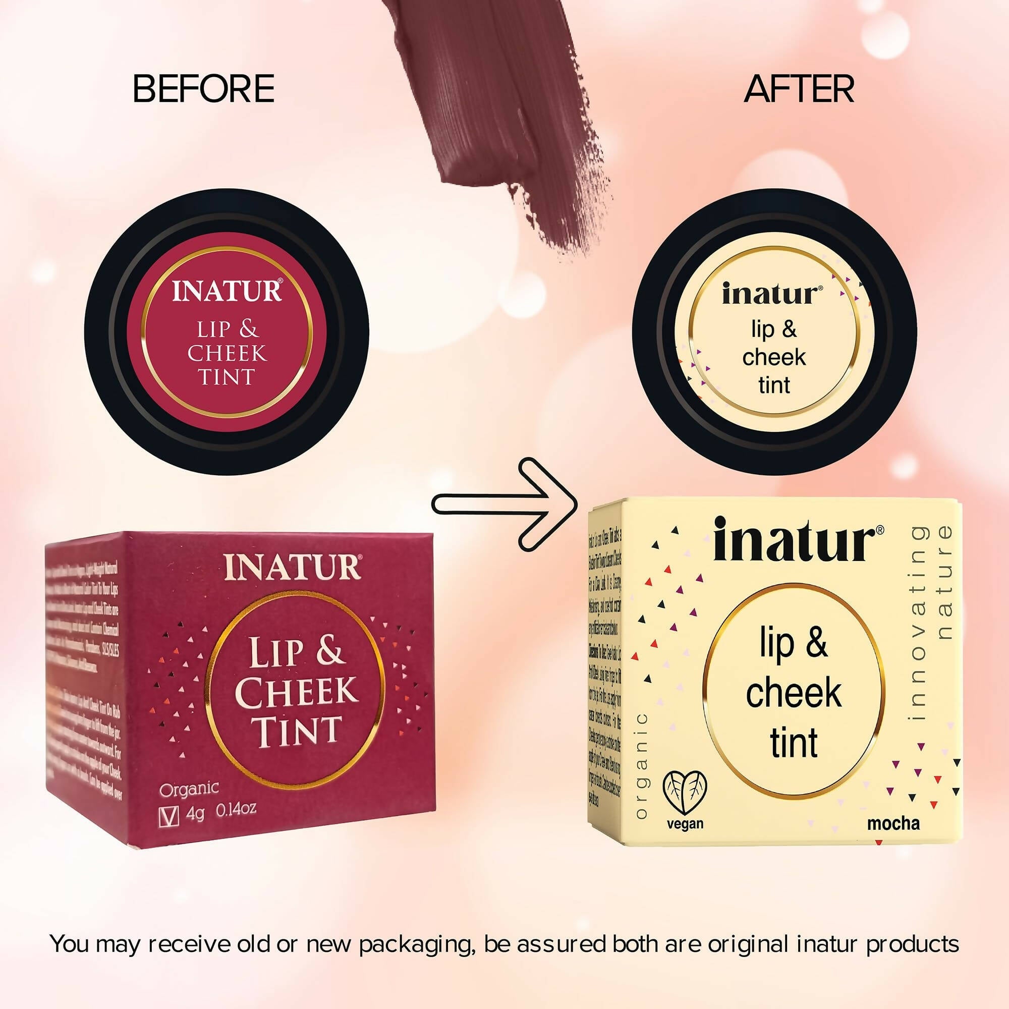 Inatur Lip and Cheek Tint Mocha | Grab2Buy