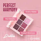 MARS Cosmetics Blooming Matte & Shimmer Eyeshadow Palette - 02 Dahlia | Grab2Buy