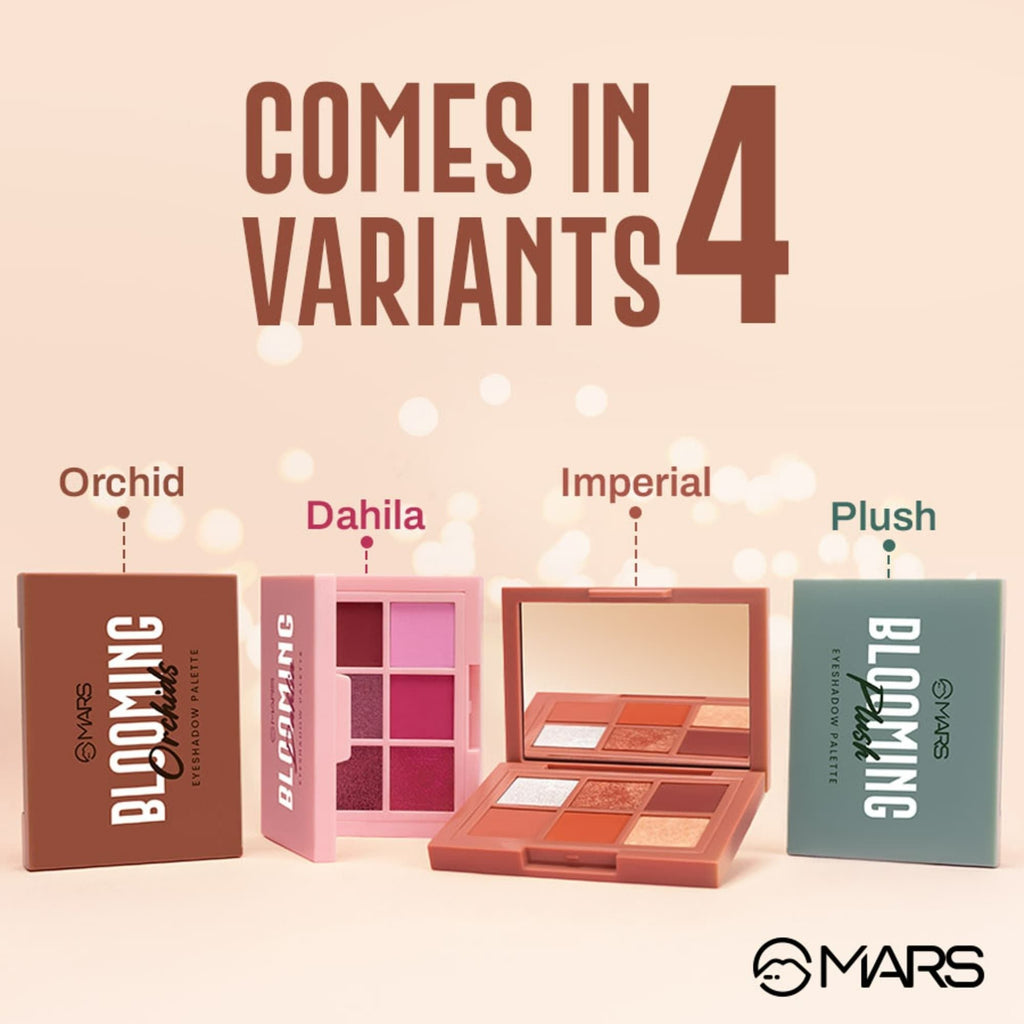 MARS Cosmetics Blooming Matte & Shimmer Eyeshadow Palette - 02 Dahlia | Grab2Buy