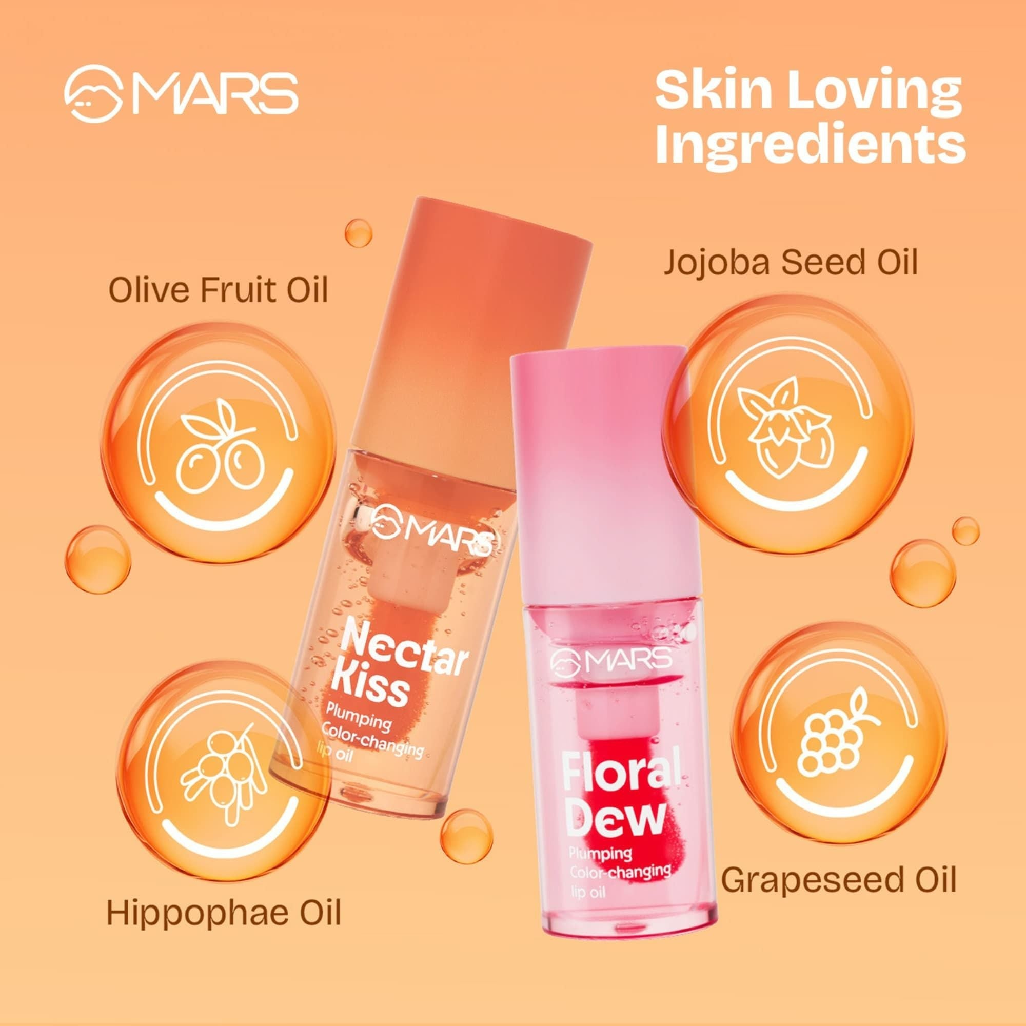 MARS Cosmetics Plumping Color Changing Lip Oil - Floral Dew | Grab2Buy