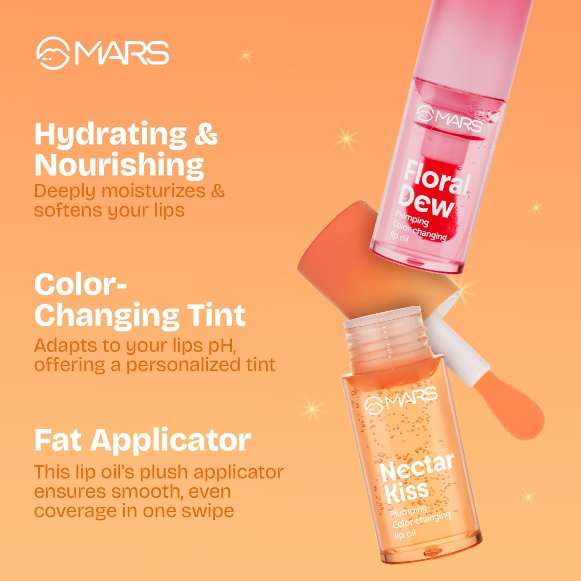 MARS Cosmetics Plumping Color Changing Lip Oil - Floral Dew | Grab2Buy