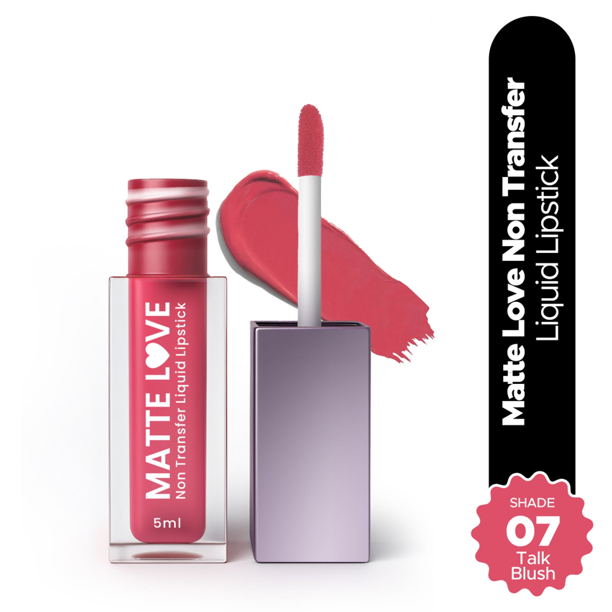Hilary Rhoda Matte Love Non Transfer Liquid Lipstick - Talk Blush 07 | Grab2Buy