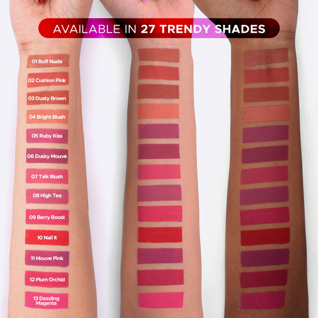 Hilary Rhoda Matte Love Non Transfer Liquid Lipstick - Talk Blush 07 | Grab2Buy