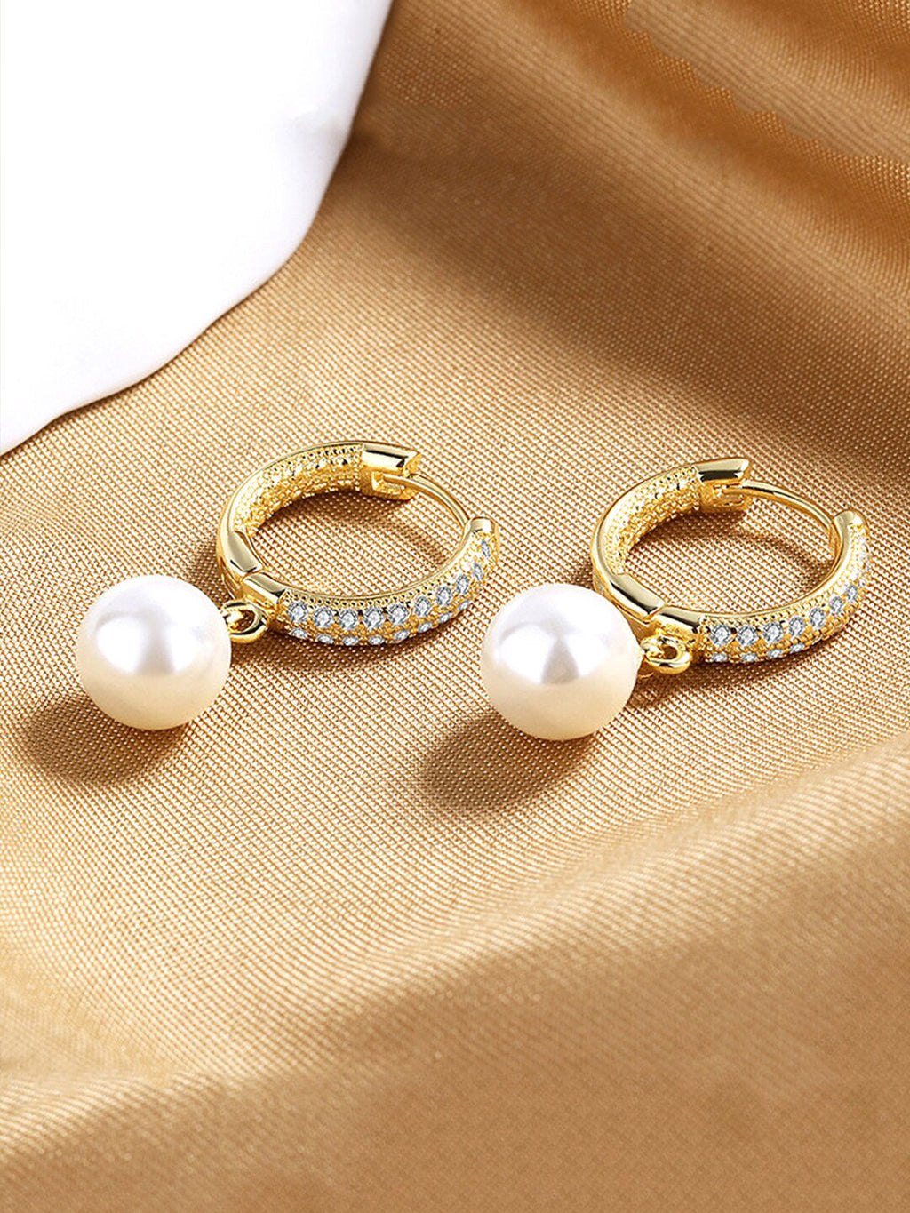 Yellow Chimes Gold-Polished Circular Hoop Earrings | Grab2Buy