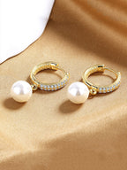 Yellow Chimes Gold-Polished Circular Hoop Earrings | Grab2Buy
