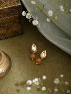 Ruby Raang Yellow Kundan Studs | Grab2Buy