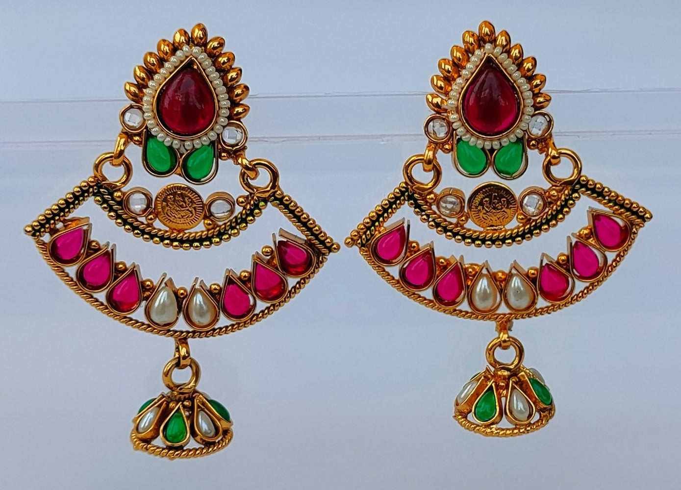 Kemp Temple Jhumkas | Grab2Buy