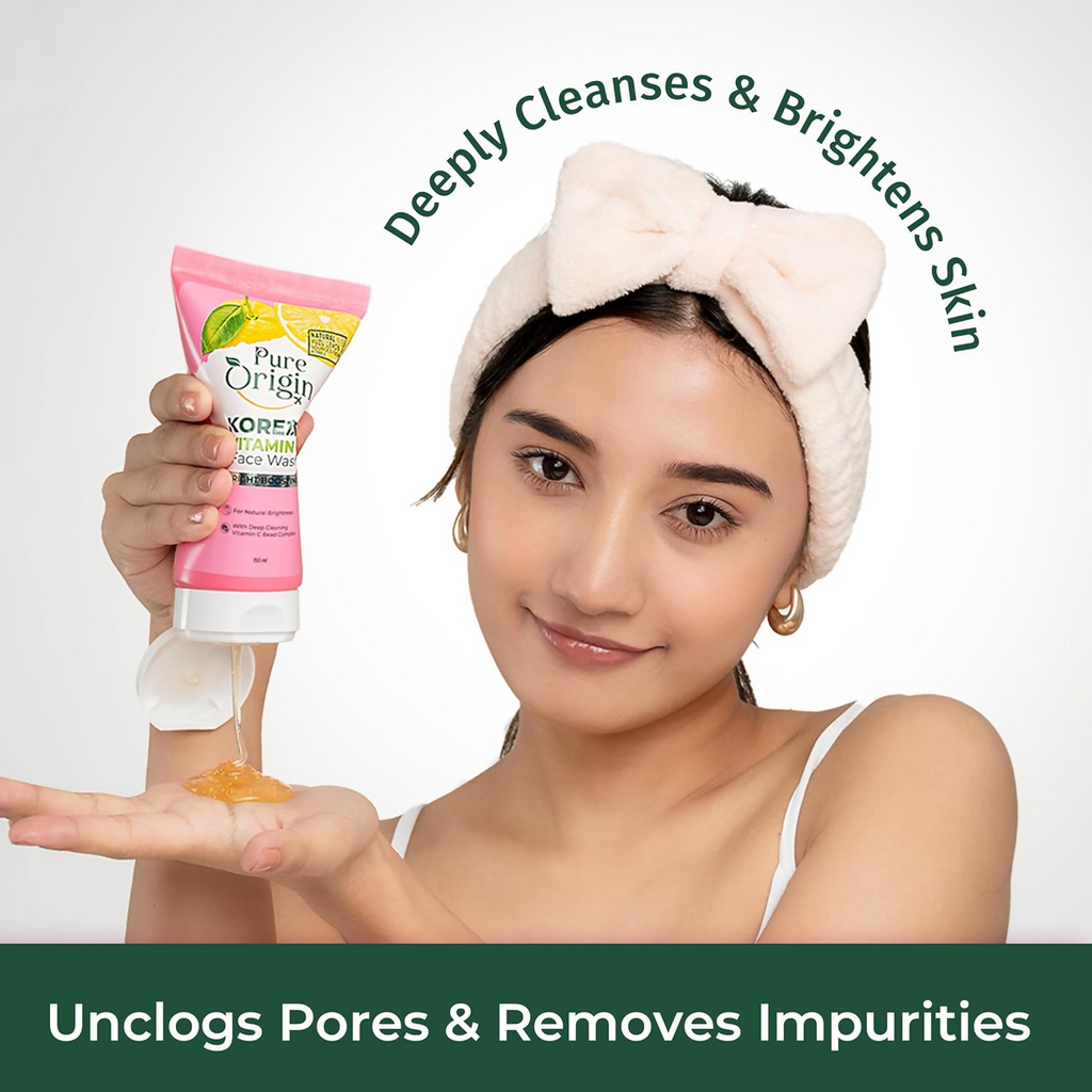 Pure Origin Korean Vitamin C Bright Boosting Face Wash | Grab2Buy