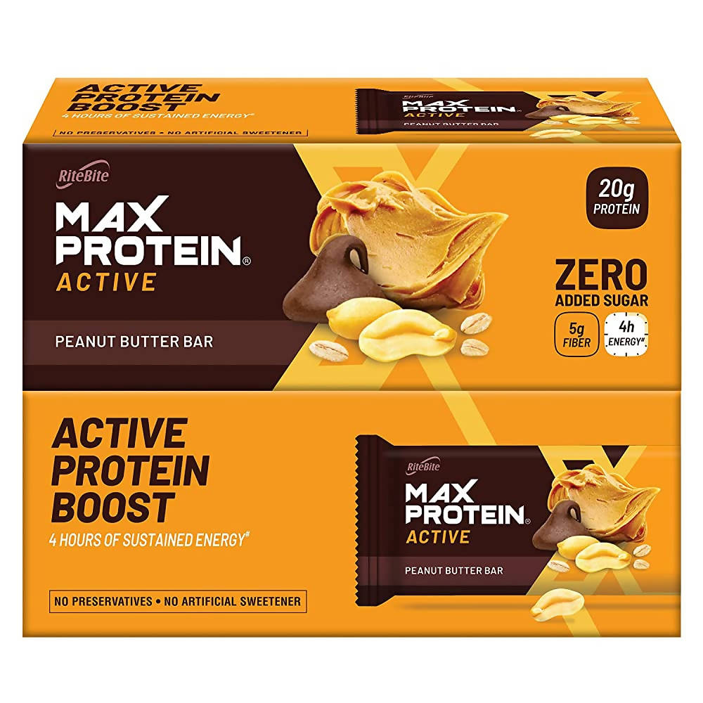 RiteBite Max Protein Active Peanut Butter Bar | Grab2Buy