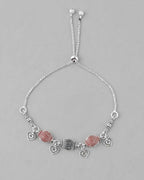 VOJ Set of 2 Traditional Done Shapped Designer Anklet