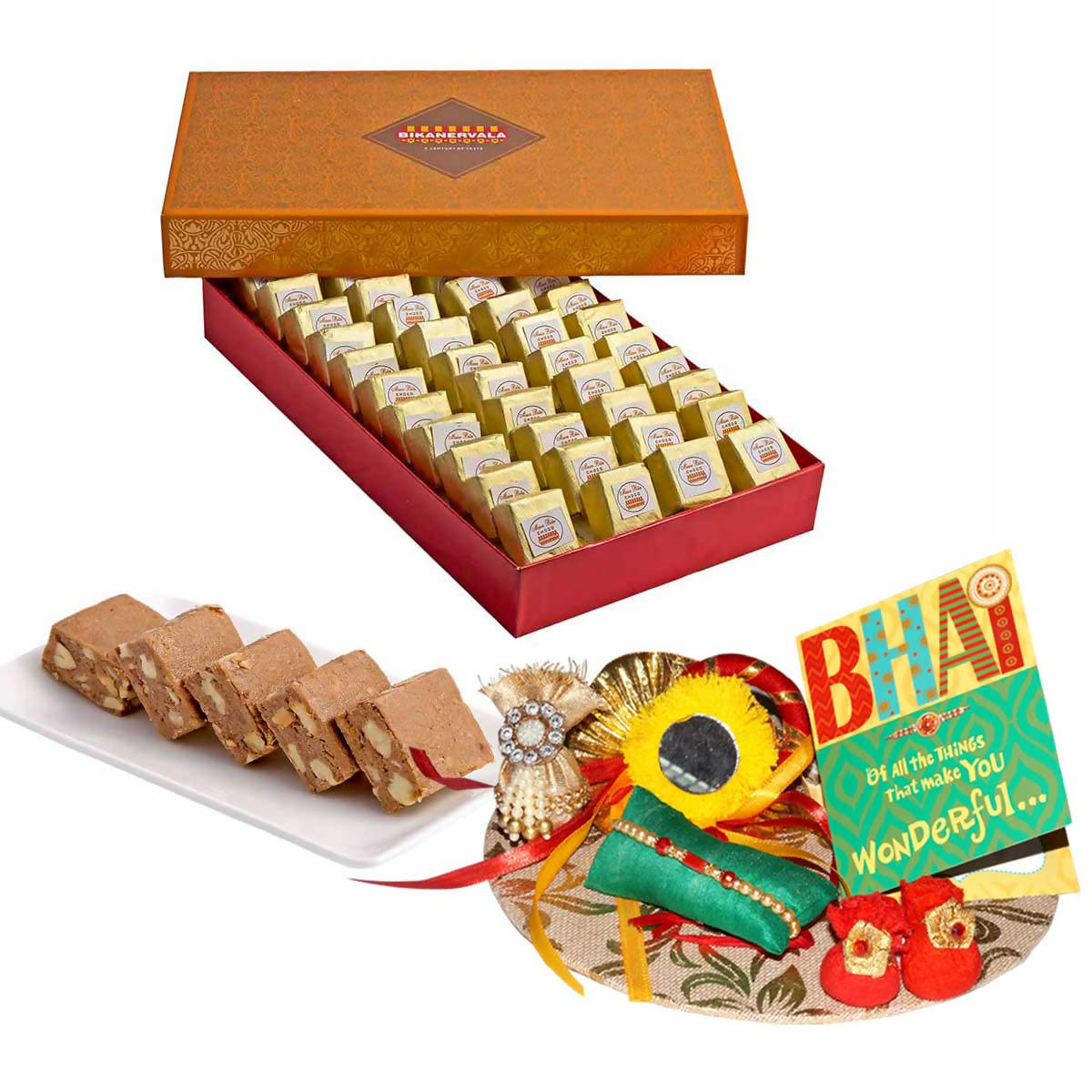Bikanervala Mewa Bite Chocolate Rakhi Gift | Grab2Buy