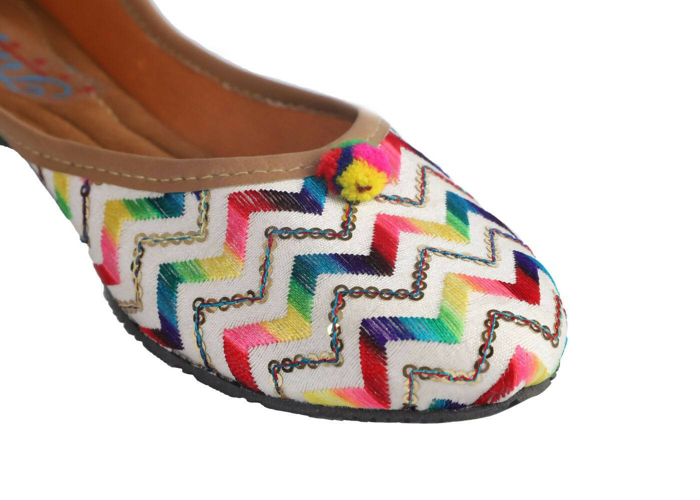 Tiny Bugs Girls Hand Crafted Ethnic Juttis - Multi | Grab2Buy