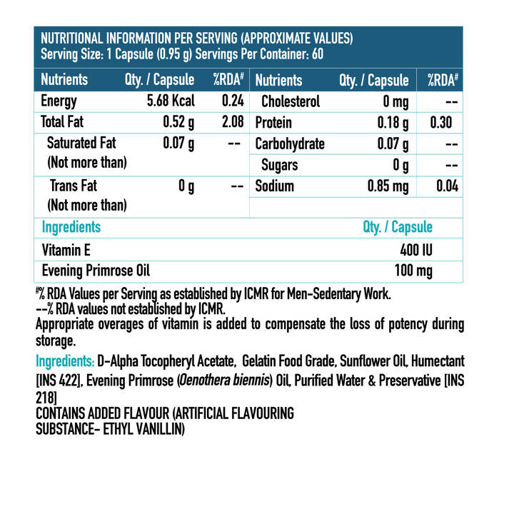 HK Vitals Vitamin E Capsules | Grab2Buy